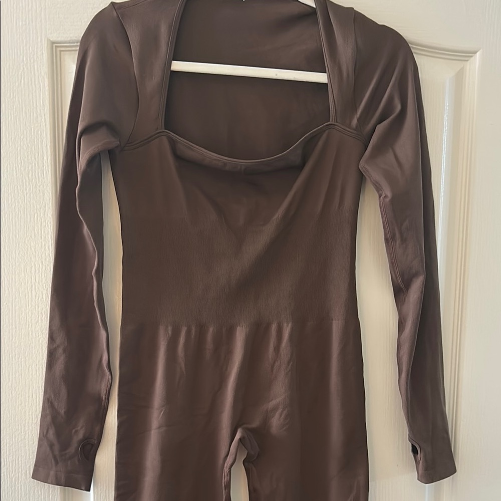 Athletic Brown Jumpsuit
